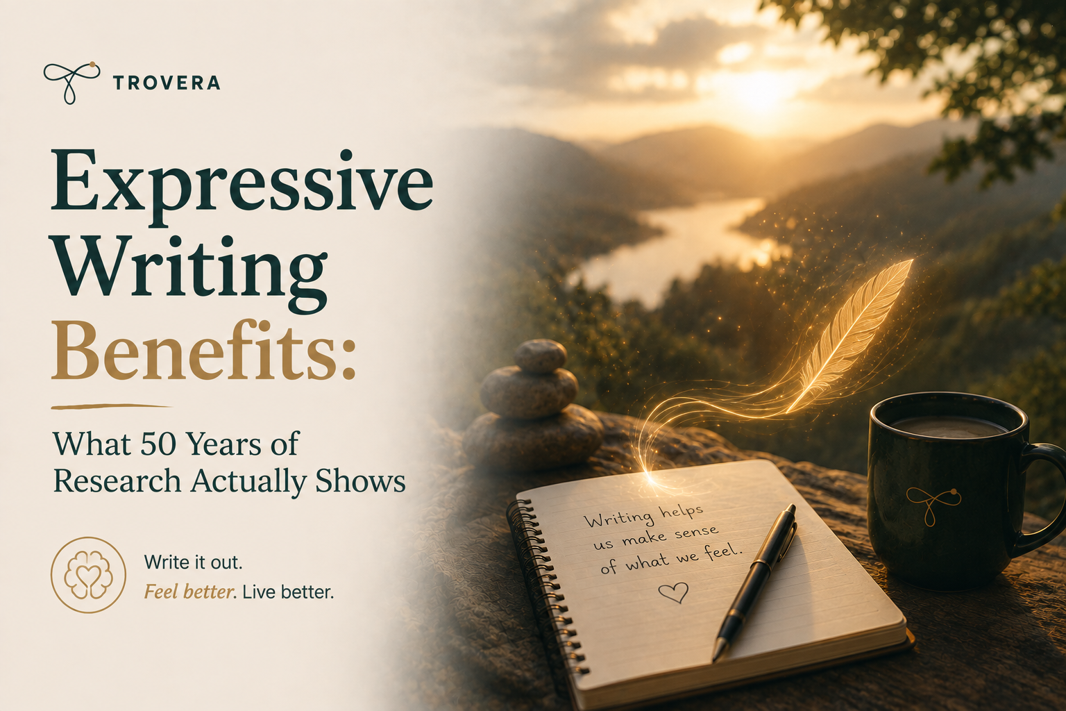 Expressive Writing Benefits: What 50 Years of Research Actually Shows — Trovera voice journaling