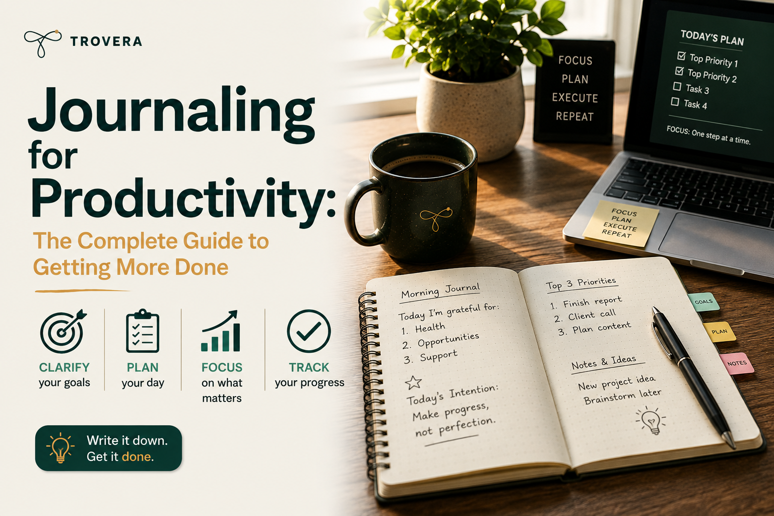 Journaling for Productivity: The Complete Guide to Getting More Done in 2026 — Trovera voice journaling