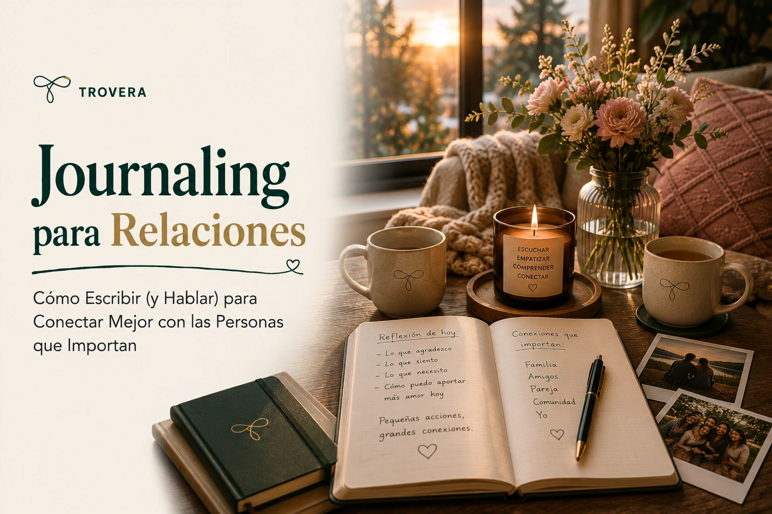 Journaling para Relaciones: Cómo Escribir (y Hablar) para Conectar Mejor con las Personas que Importan (2026) — Trovera voice journaling