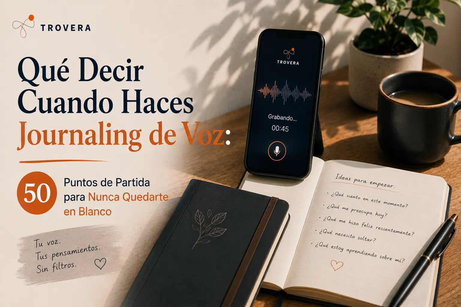 Que Decir Cuando Haces Journaling de Voz: 50 Puntos de Partida (2026)
