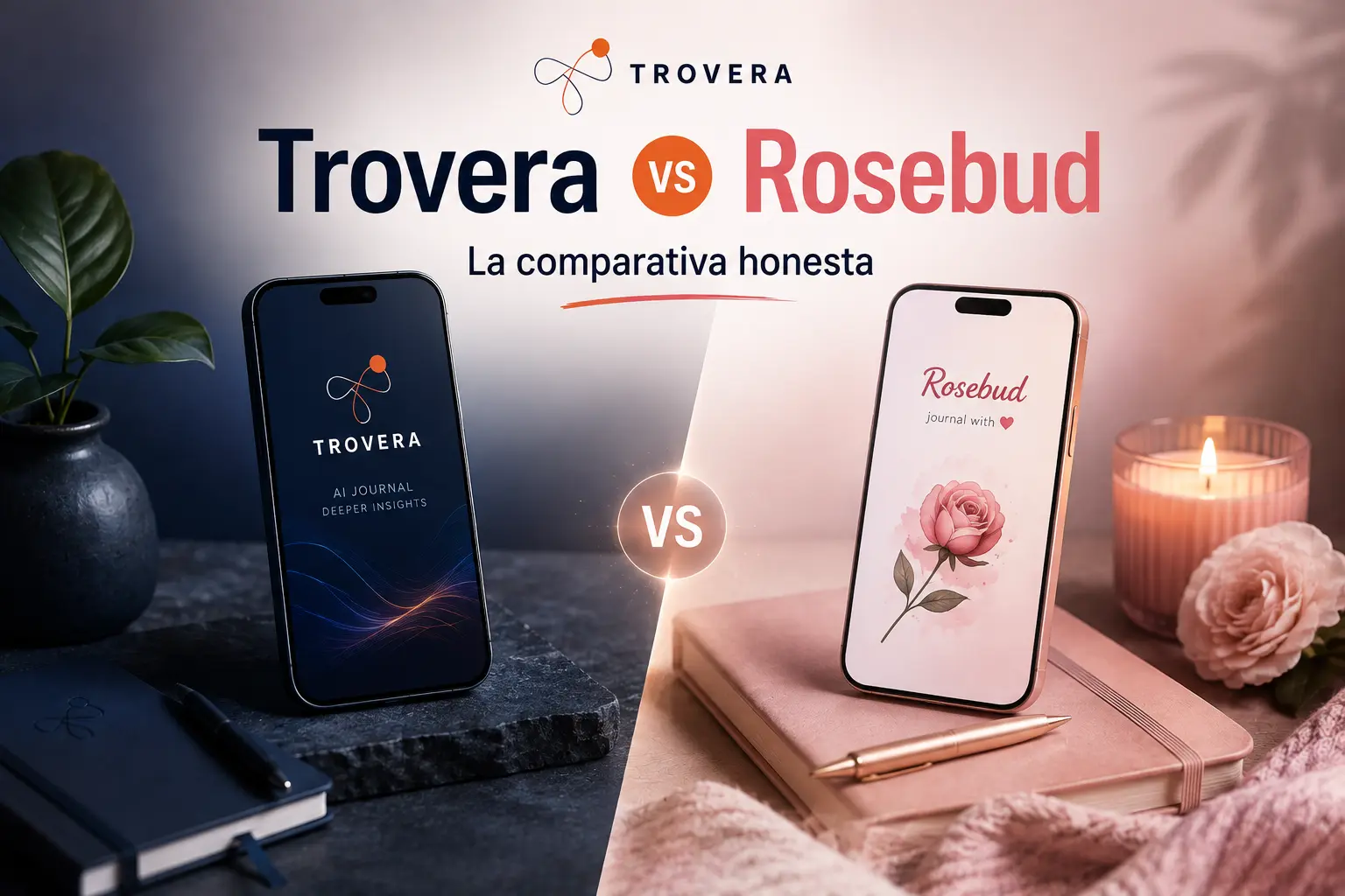Trovera vs Rosebud: Diario de Voz o Chat con IA? La Comparativa Honesta (2026)