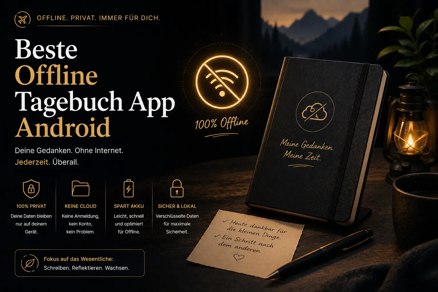 Offline Tagebuch App Android 2026: Deine Gedanken gehören dir – auch ohne Internet — Trovera voice journaling