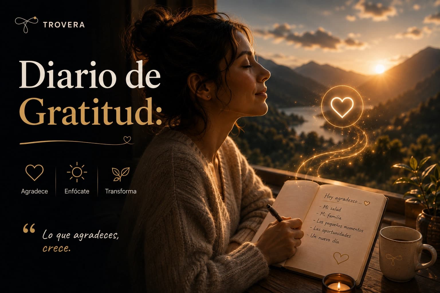 Diario de Gratitud: Qué Es, Por Qué Funciona y Cómo Empezar el Tuyo Hoy (2026) — Trovera voice journaling