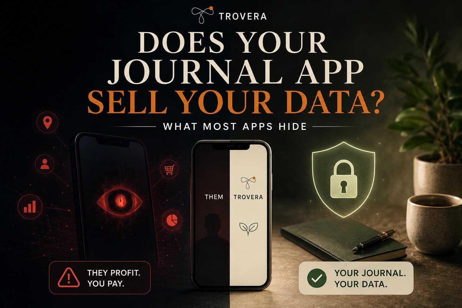 Does Your Journal App Sell Your Data? What Most Apps Hide (2026) — Trovera voice journaling