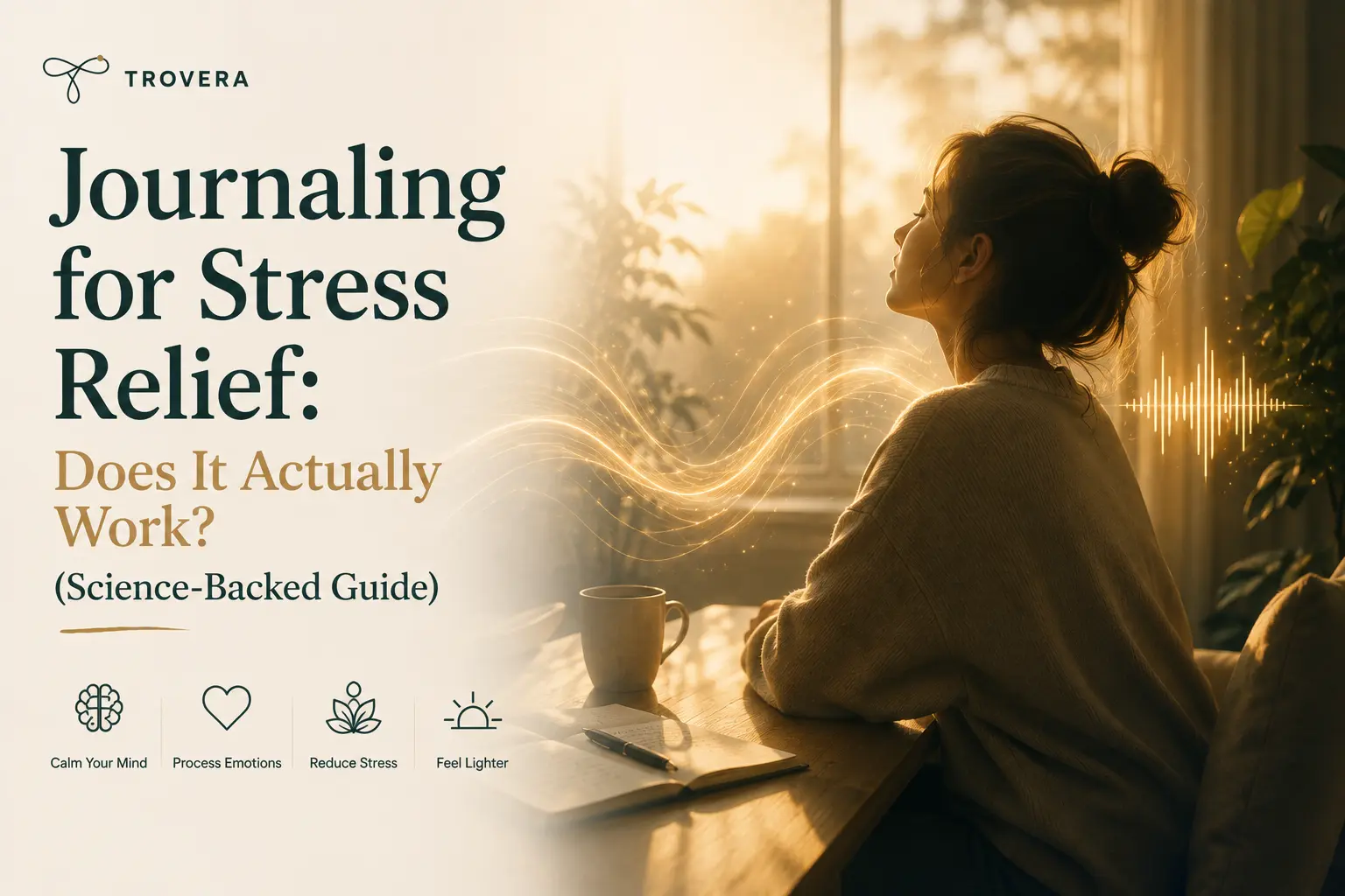 Journaling for Stress Relief: Does It Actually Work? (Science-Backed Guide 2026) — Trovera voice journaling