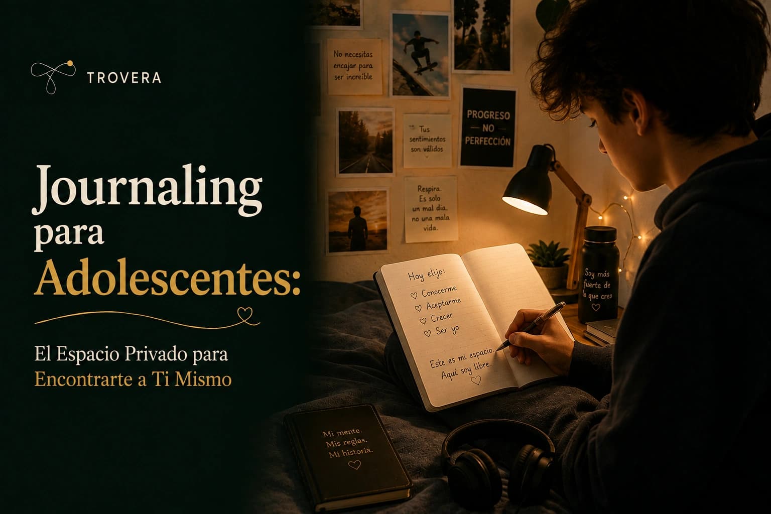 Journaling para Adolescentes: El Espacio Privado para Encontrarte a Ti Mismo (2026) — Trovera voice journaling