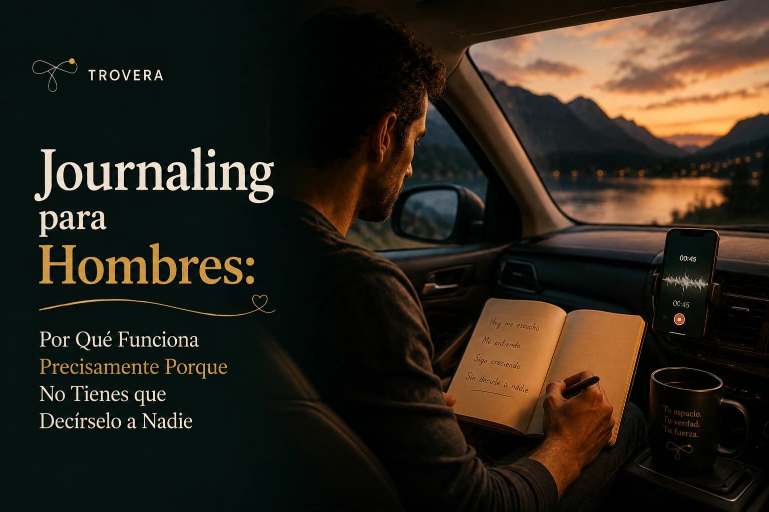 Journaling para Hombres: Por Qué Funciona Precisamente Porque No Tienes que Decírselo a Nadie — Trovera voice journaling