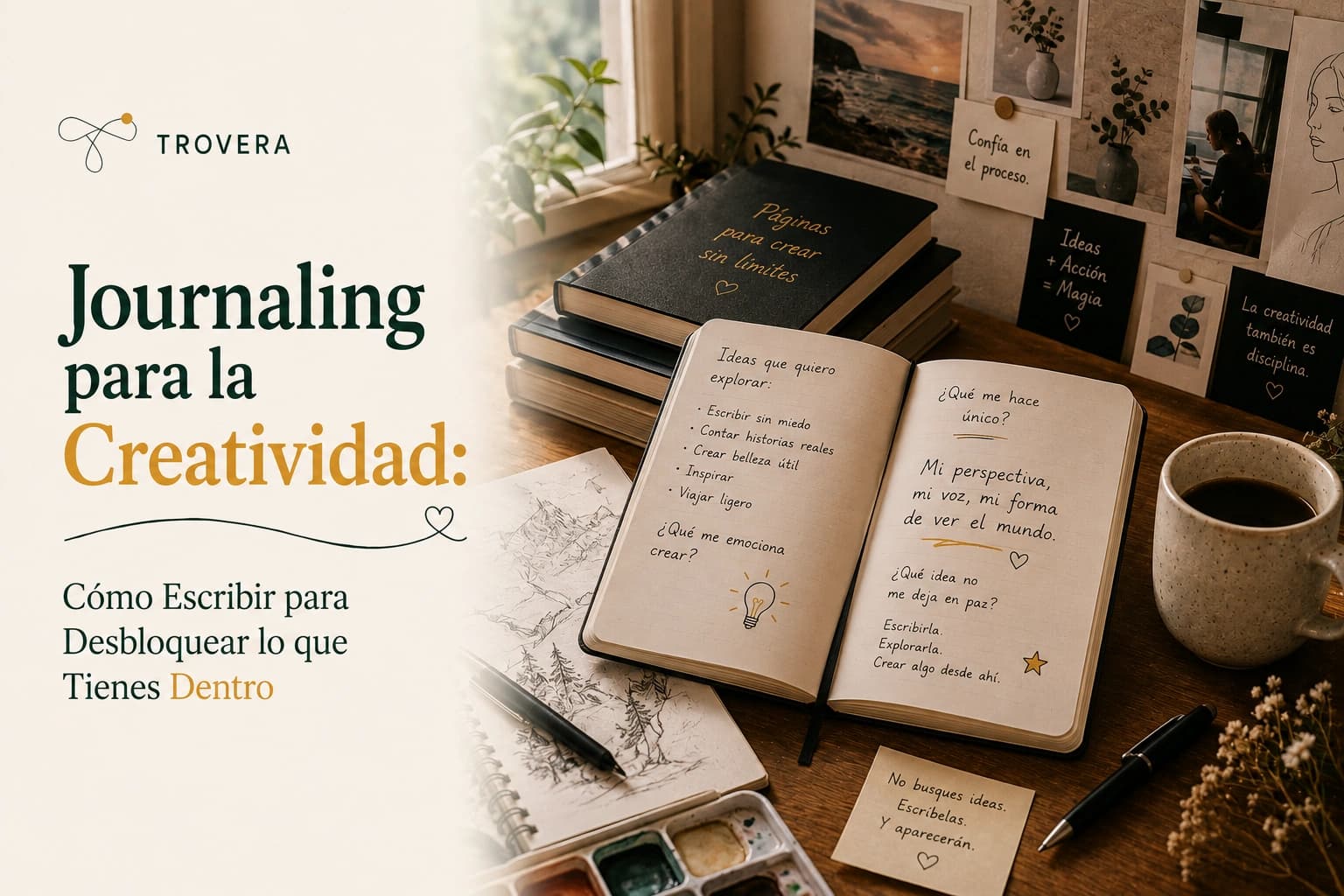 Journaling para la Creatividad: Cómo Escribir para Desbloquear lo que Tienes Dentro (2026) — Trovera voice journaling