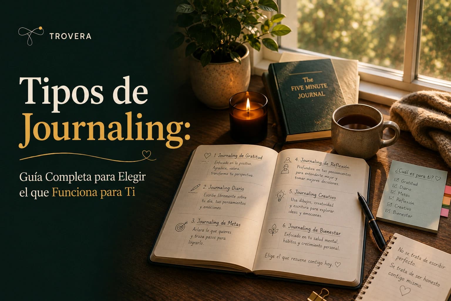 Tipos de Journaling: Guía Completa para Elegir el que Funciona para Ti — Trovera voice journaling