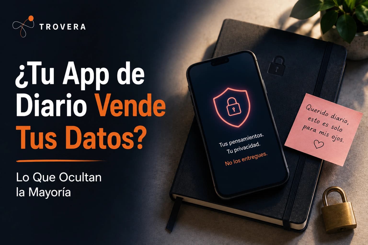 ¿Tu App de Diario Vende Tus Datos? Lo Que Ocultan la Mayoría (2026) — Trovera voice journaling