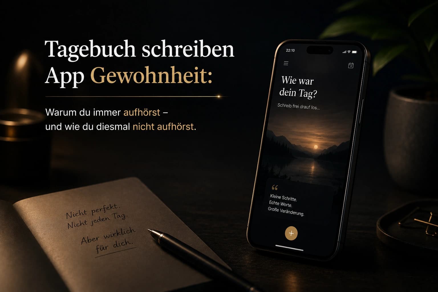 Tagebuch schreiben App Gewohnheit: Warum du immer aufhörst – und wie du diesmal nicht aufhörst — Trovera voice journaling